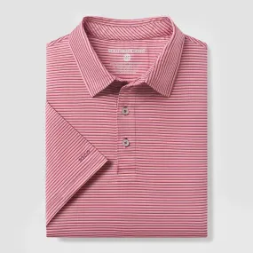 Largo Stripe Polo – Pink Nectar